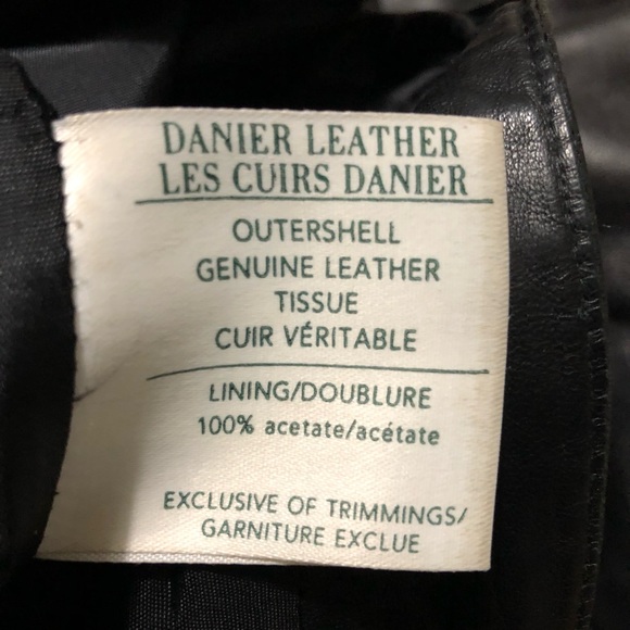 Danier leather pants. Black. Size:10 - Picture 5 of 6